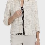 Metalik iplikli ceket