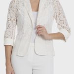 Dantelli blazer ceket