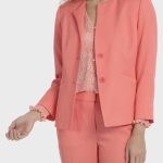 Mercan rengi blazer ceket