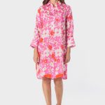 Baskılı gömlek elbise